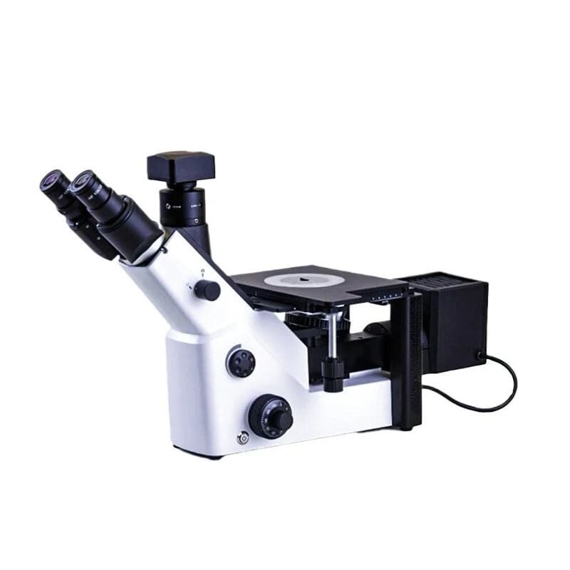 Microscopio metallografico invertito Infinity, materiale ad alta definizione, microscopio per analisi delle dimensioni dei cereali in fibra