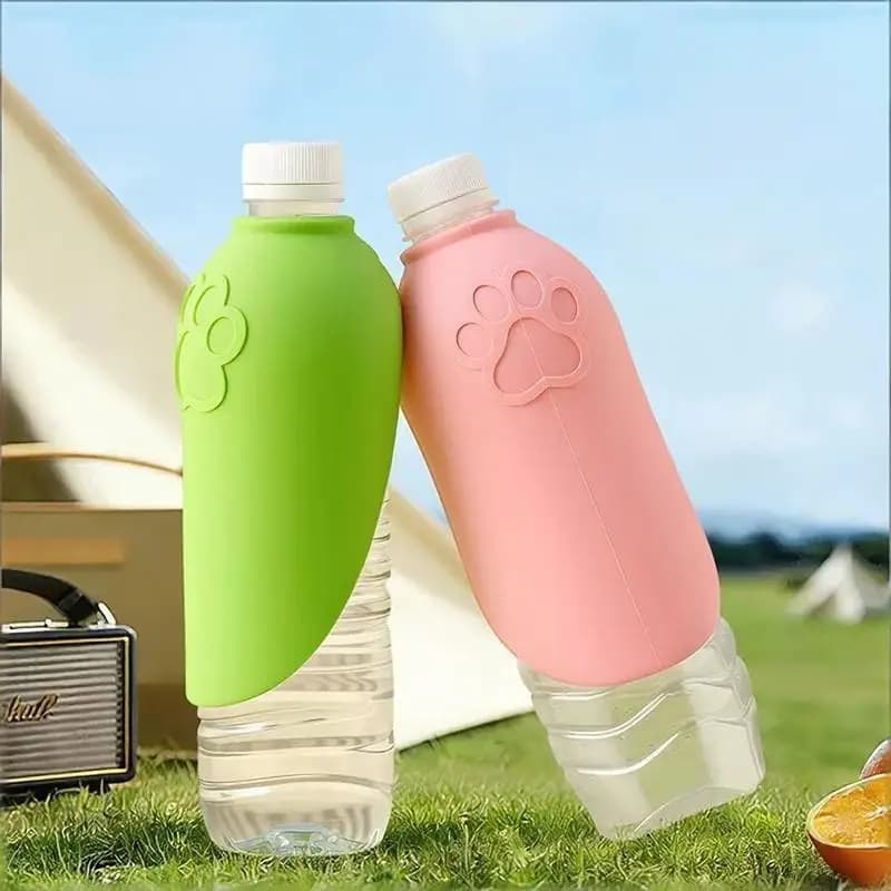 Foldable Silicone Pet Water Cup Portable Leak Resistant Outdoor Drinking Bowl for Dogs Cats Road Trips