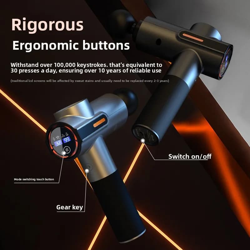 Portable Deep Tissue Massage Gun for Fitness, Household Vibration Muscle Relax Massager for Neck Shoulder Body Workout Recovery