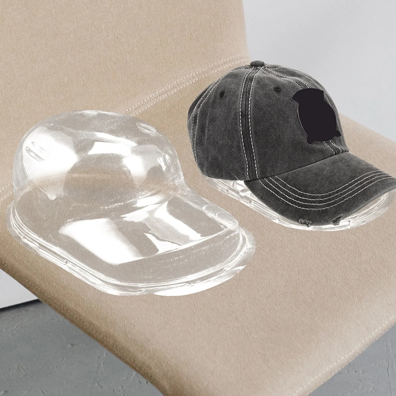 2 Pezzi Supporto per Cappelli da Baseball, Leggero, Mantenitore di Forma, Porta Cappelli Compatto, Ideale per Viaggi, Casa e Negozio