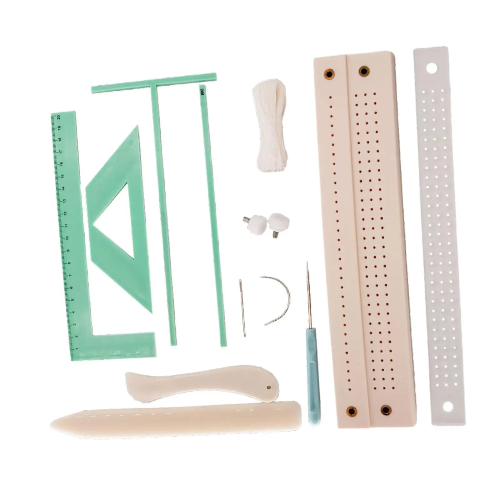 Book Binding Kit, Bookbinding Kit Starter Tools Set, Waxed Thread Straight