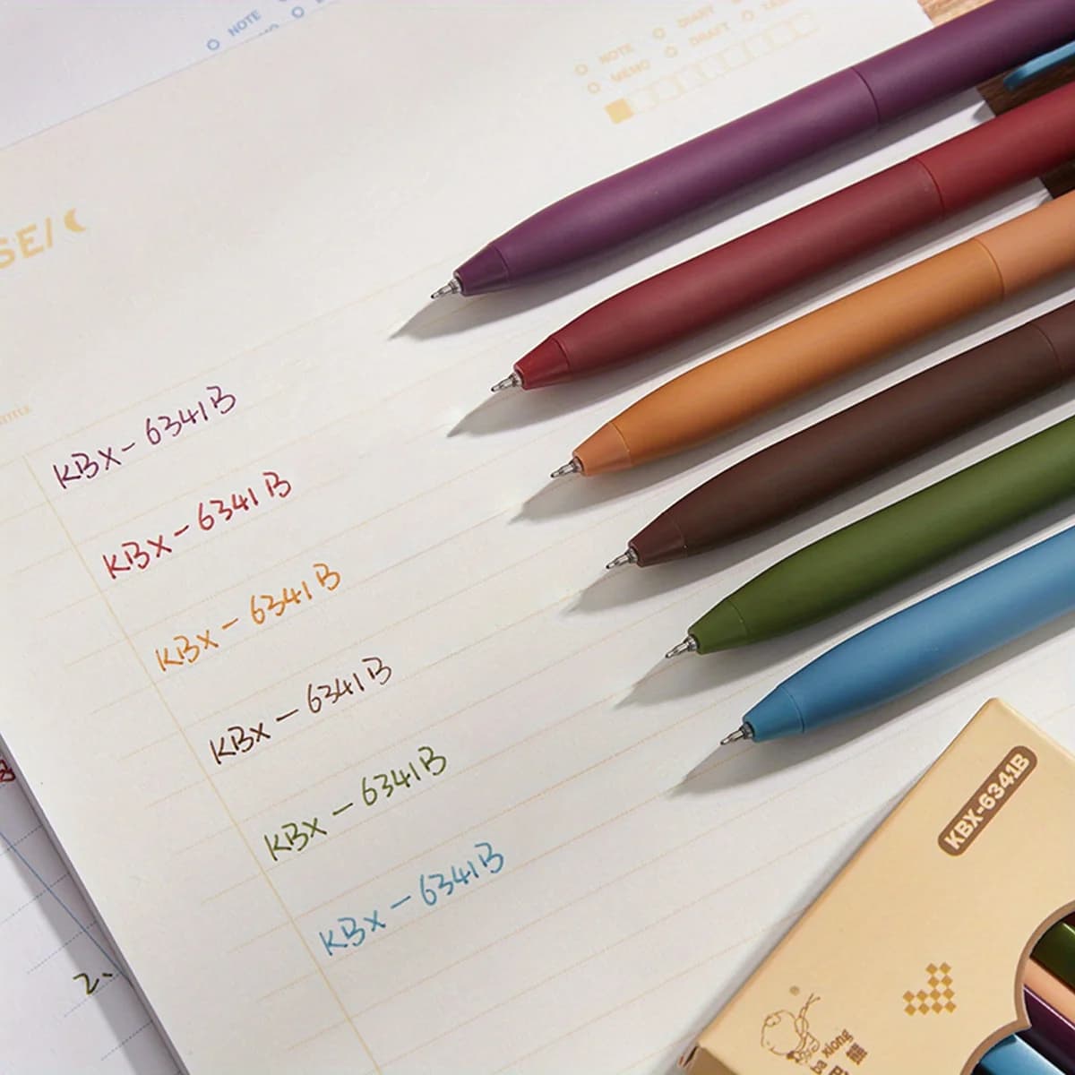 Set di 6 Penne Gel a 6 Colori, Punta Fine 0.5mm, Asciugatura Rapida, Scrittura Fluida, Penne a Sfera per Diario, Disegno, Studio, Ufficio, Cancelleria