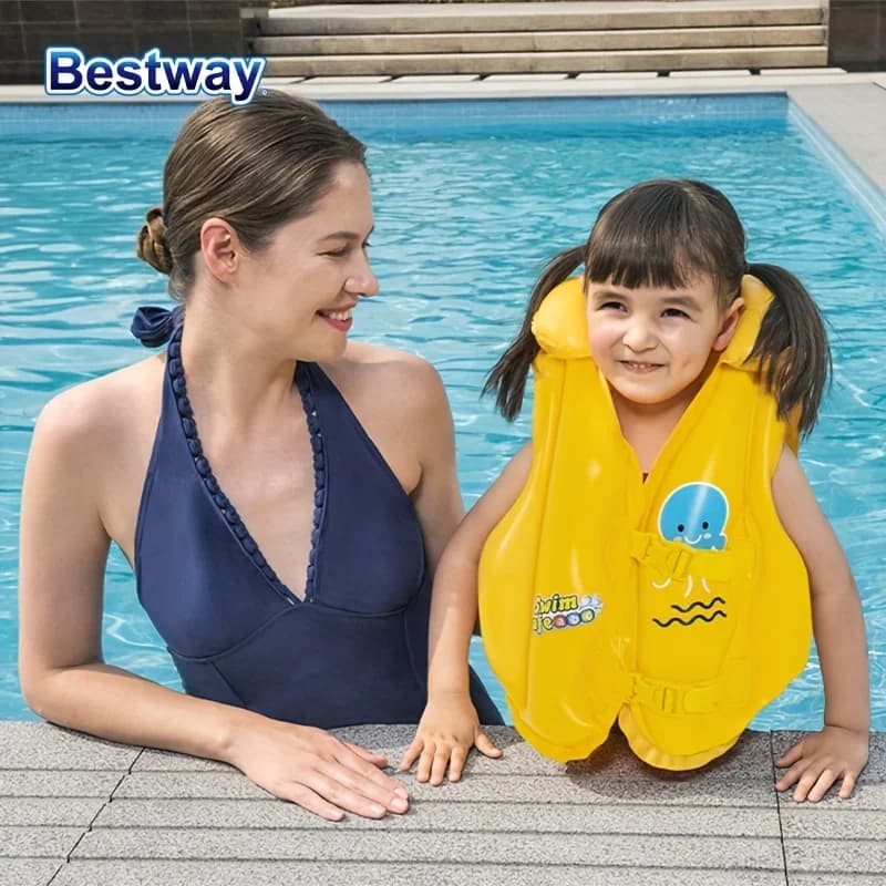 Bestway 32034 1PC Giubbotto di salvataggio classico per galleggiamento da nuoto, Giubbotto da nuoto per galleggiamento, Allenamento per il nuoto Sport acquatici