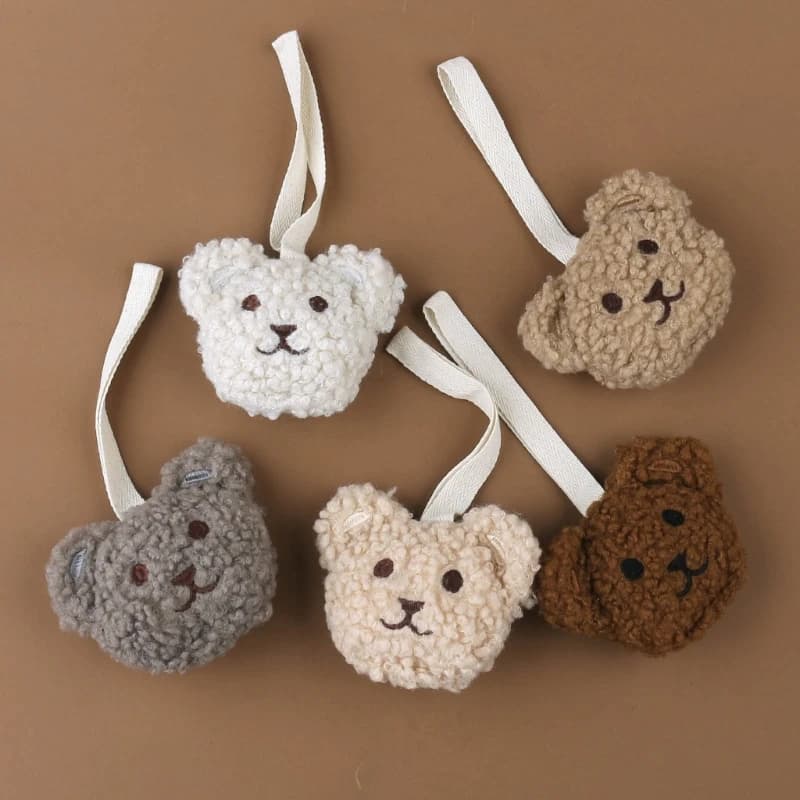 Fatto a mano peluche orso bambino ciuccio Clip catena ciondolo coreano cartone animato neonato manichino capezzoli supporto Clip giocattoli accessori per bambini