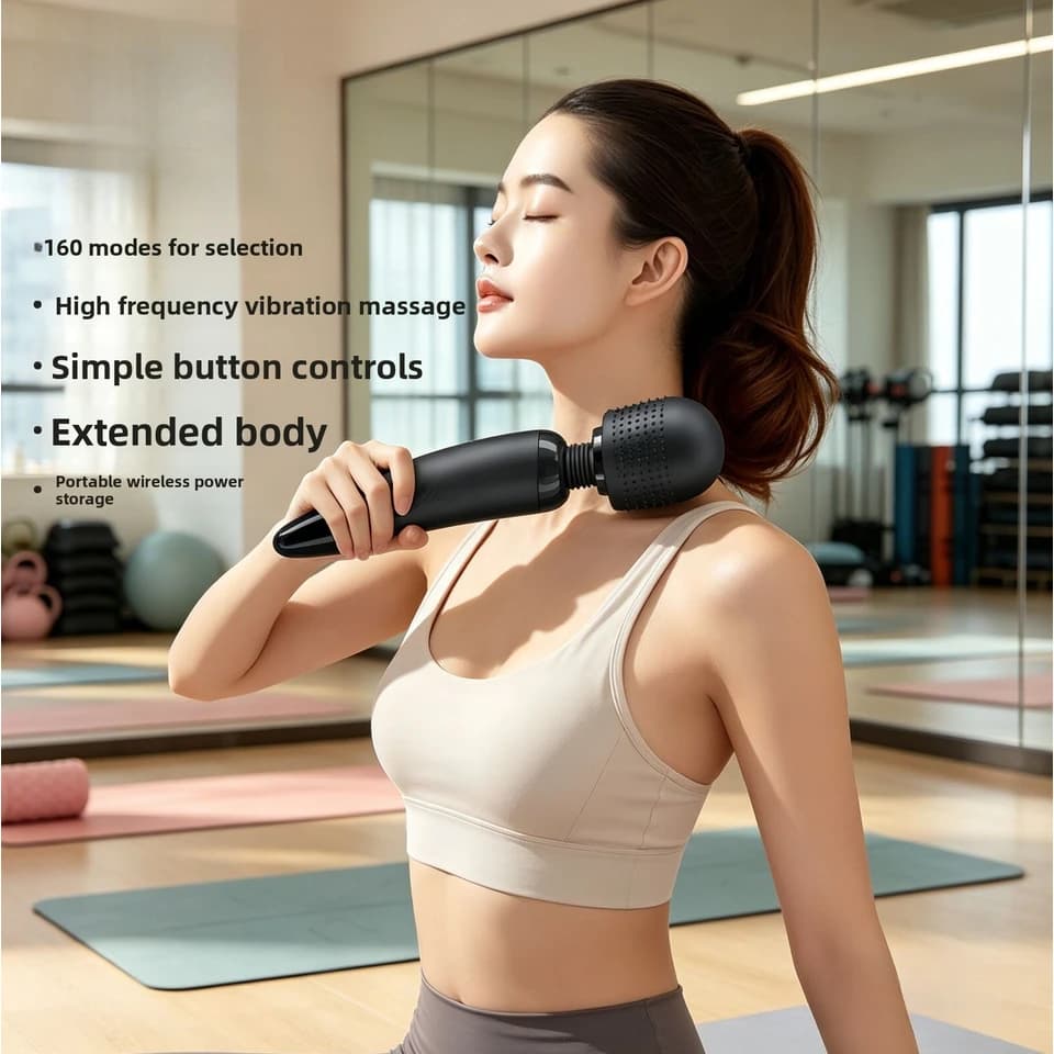 Pilates Electric Fascial Massage Gun , Full Body Relaxation Device, Relieving Muscle Soreness, Joint Pain And Workout Fatigue