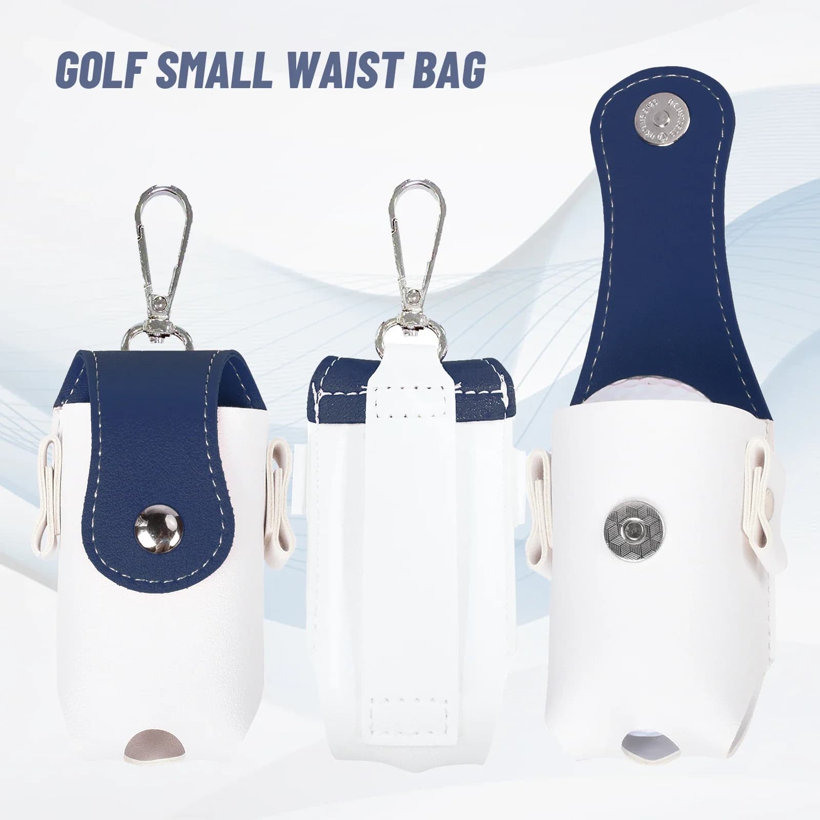 1PC Golf Mini Bag Golf Ball Small Waist Bag Golf Ball Carrying Bags Holder Professional Storage Clip Hook Waistband Pouch Pack
