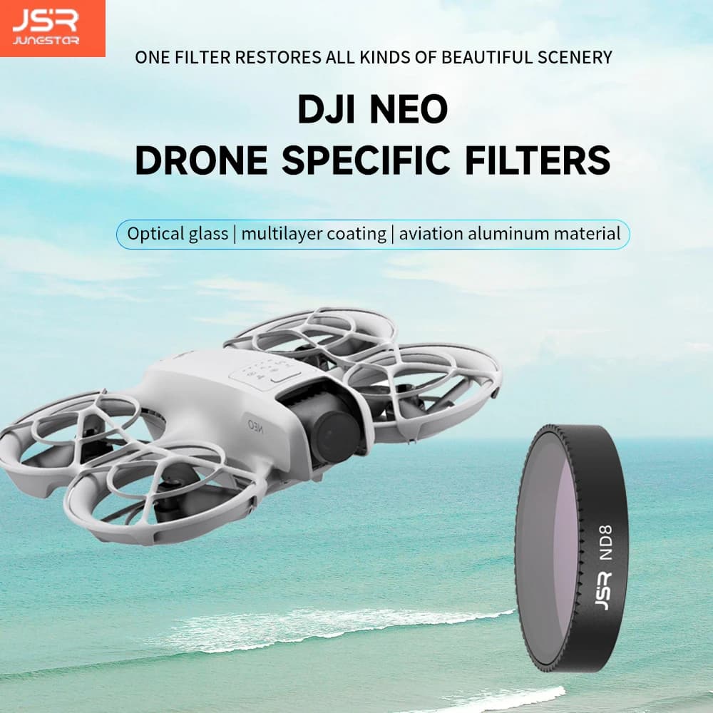 Drone Filters For DJl NEO ND Filter Set CPL UV ND8ND16 ND32 ND64STAR Black Soft Drone Camera Filters Kit for DJlNEO Accessories