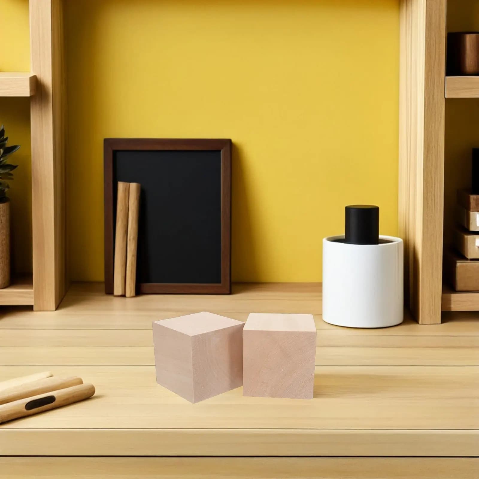 Set di 8 Blocchi in Legno di Tiglio Non Finiti per Intaglio, Pittura e Artigianato Fai-da-Te, per Principianti ed Esperti