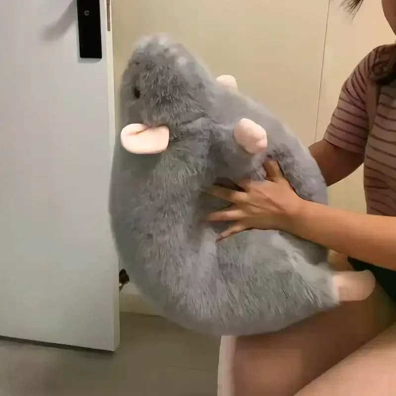 1Pcs 35/50/90cm Cartoon Flower Branch Rat Soft Oversized Animal Figure Cute Simulation Big Mouse Plush Toy Pillow Birthday Gift