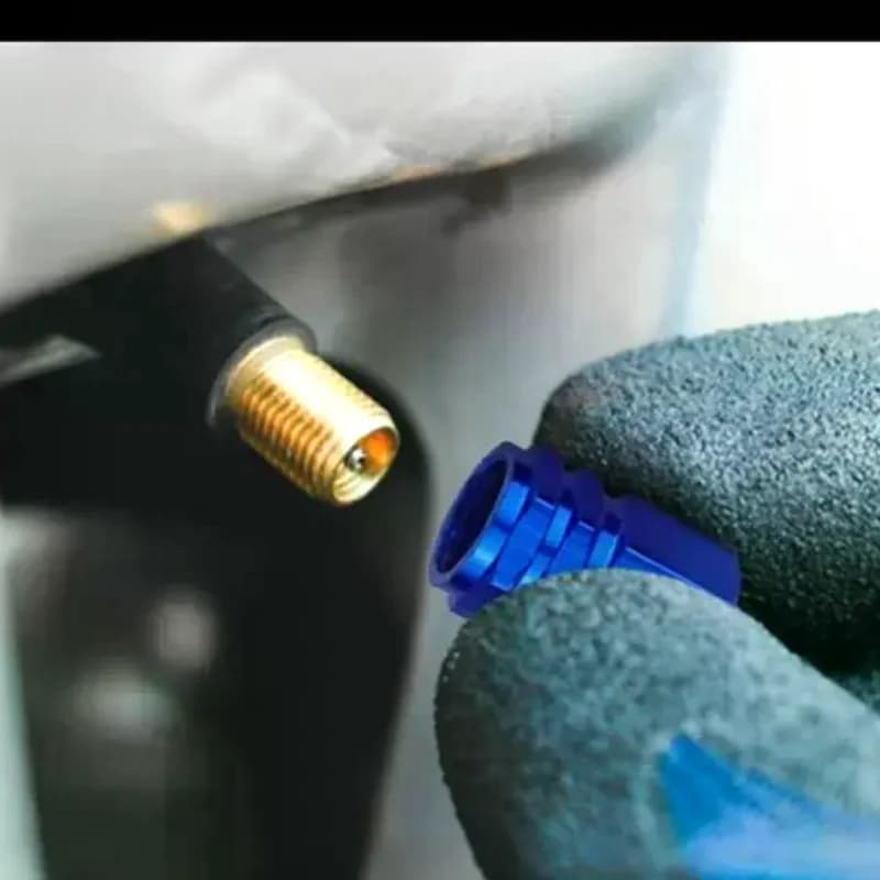 4 pezzi di tappi per valvole pneumatici in lega di alluminio, coperture per steli ruota, antipolvere e impermeabili per auto, moto, camion e biciclette