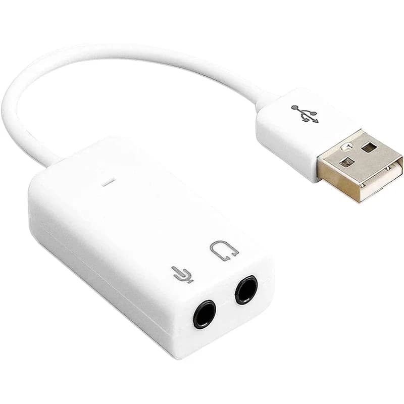 Adattatore audio USB Scheda audio esterna con jack per cuffie e microfono da 3,5 mm per laptop PC Windows Mac Linux