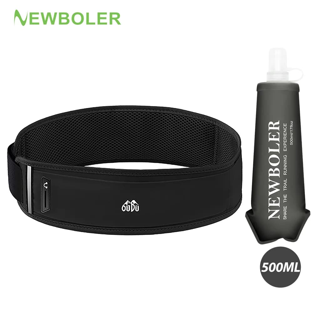 NEWBOLER Marsupio da corsa regolabile Marsupio da cintura sportivo Borsa per cellulare Uomo Donna Custodia nascosta Borse sportive da palestra Confezione da corsa