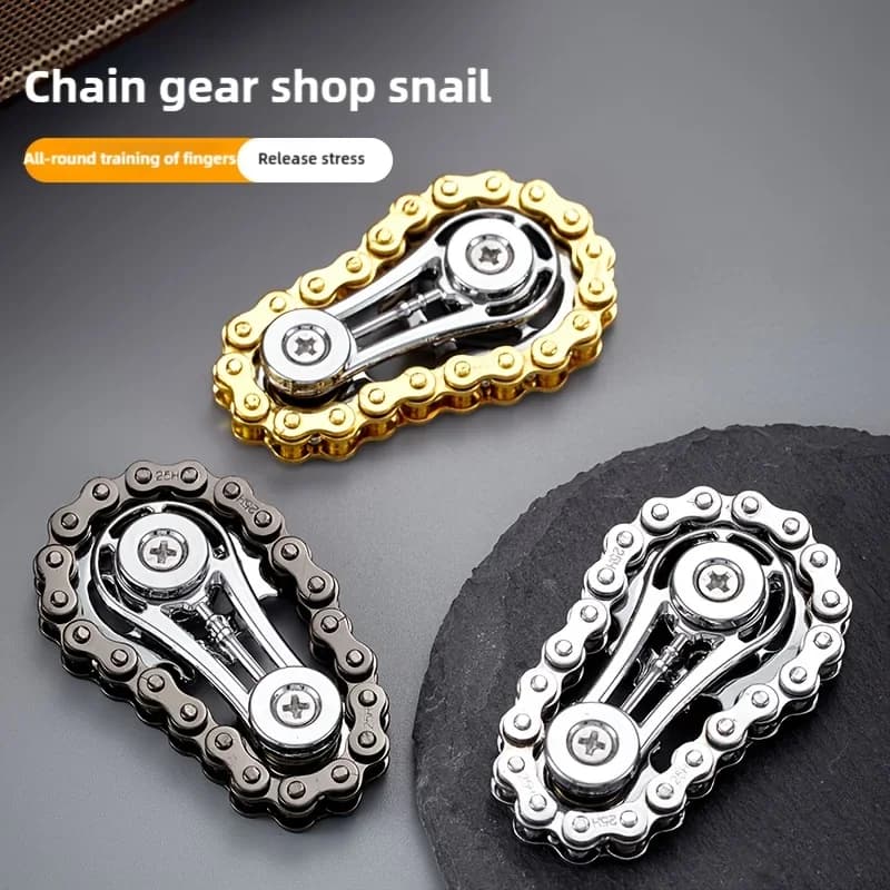 New Volan Sprockets Fingers Fidget Spinner Antistress Anxiety Metal Chains EDC Spinner Agitate Adult Toys