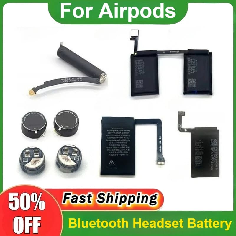 Bluetooth Battery Updated for Airpods Pro 1a 2a 3a Generation A1604 A1523 A1722 A2032 A2031, Replaceable Battery Accessories