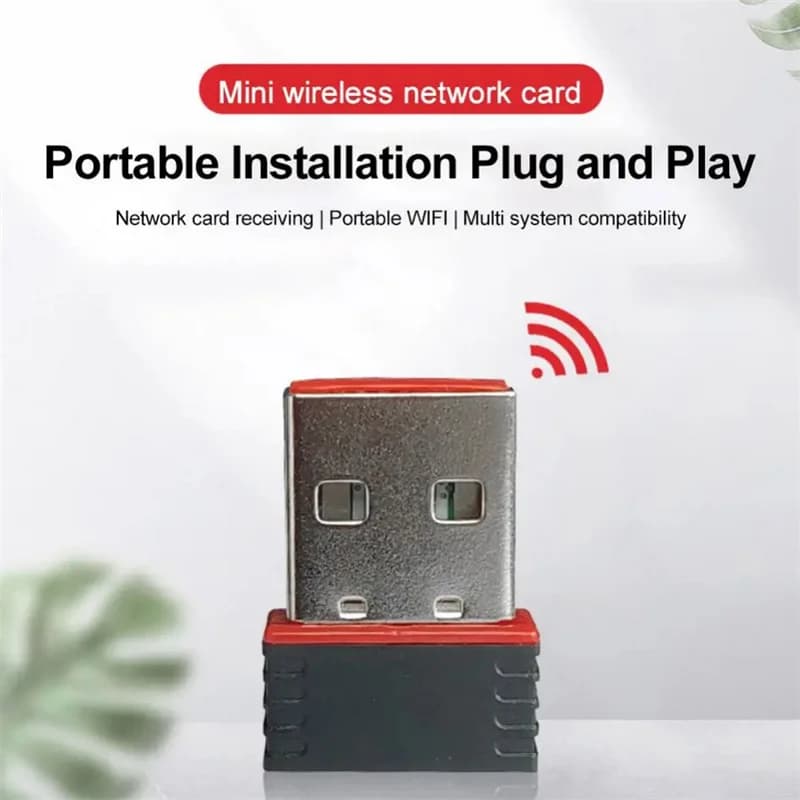 Dongle WiFi USB adattatore Wireless 150Mbps 802.11n/g/b REALTEK 8188 ricevitore Wifi USB2.0 LAN + Antenna per PC portatile