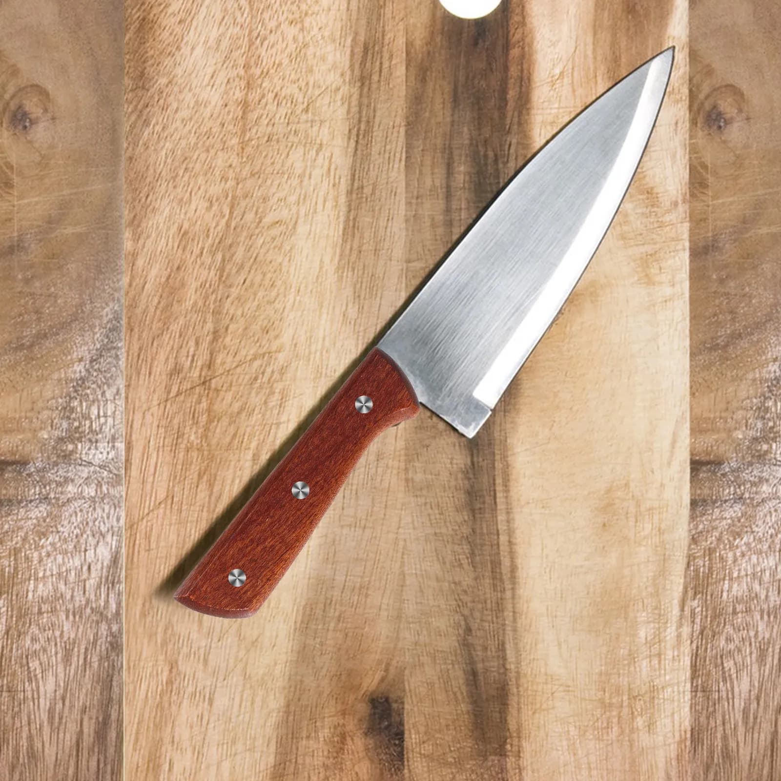 1 paio di manici di ricambio in legno per coltelli, antiscivolo, comodi da installare, accessori per utensili da cucina