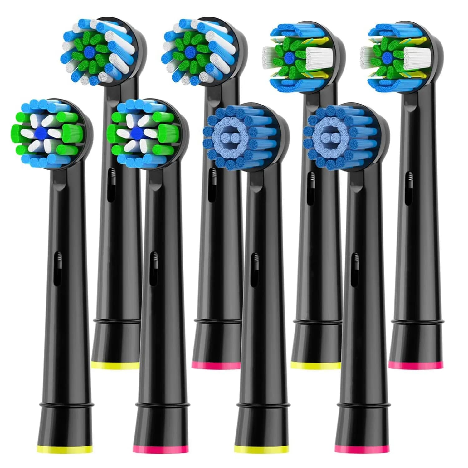Testina per spazzolino da 8 pezzi compatibile con spazzolino elettrico Oral B, testine di ricambio per spazzolino da denti adatte per Oral b Vitality Pro