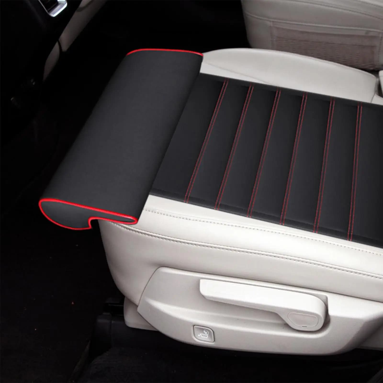 Ergonomic Poggiapies for Seats, Universal PU Leather Bearing for Vehicles, Trucks, Bus, SUVs, Home and Office