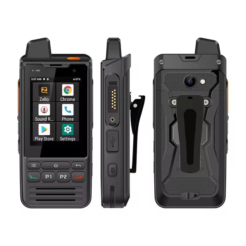 TSSD F2 4g Lte Poc Touch Screen cam era Cuffie Dual Sim Card NFC GPS SOS Interfono Rete pubblica Cluster Smartphone Walkie
