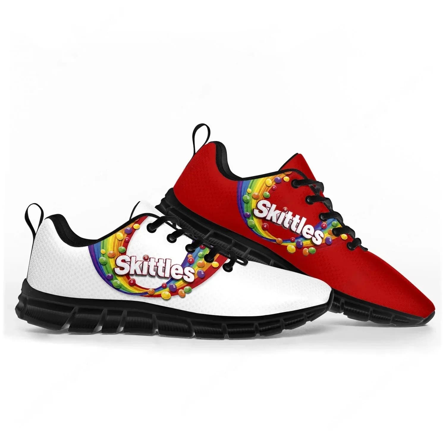 Scarpe sportive Skittles Fruity da uomo e da donna, sneakers personalizzate, scarpe casual su misura per coppia