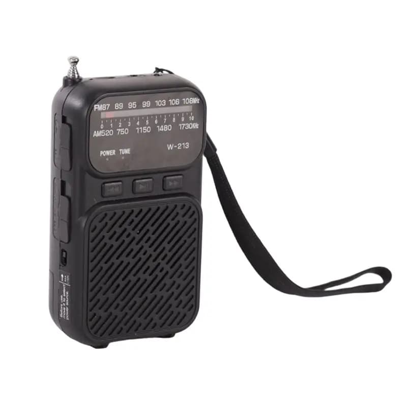 Bluetooth Speaker ABGI Mini Portable with Radio DSP Rechargeable, Radio FM/AM Pocket, Music Reader with TF Card and Headphones