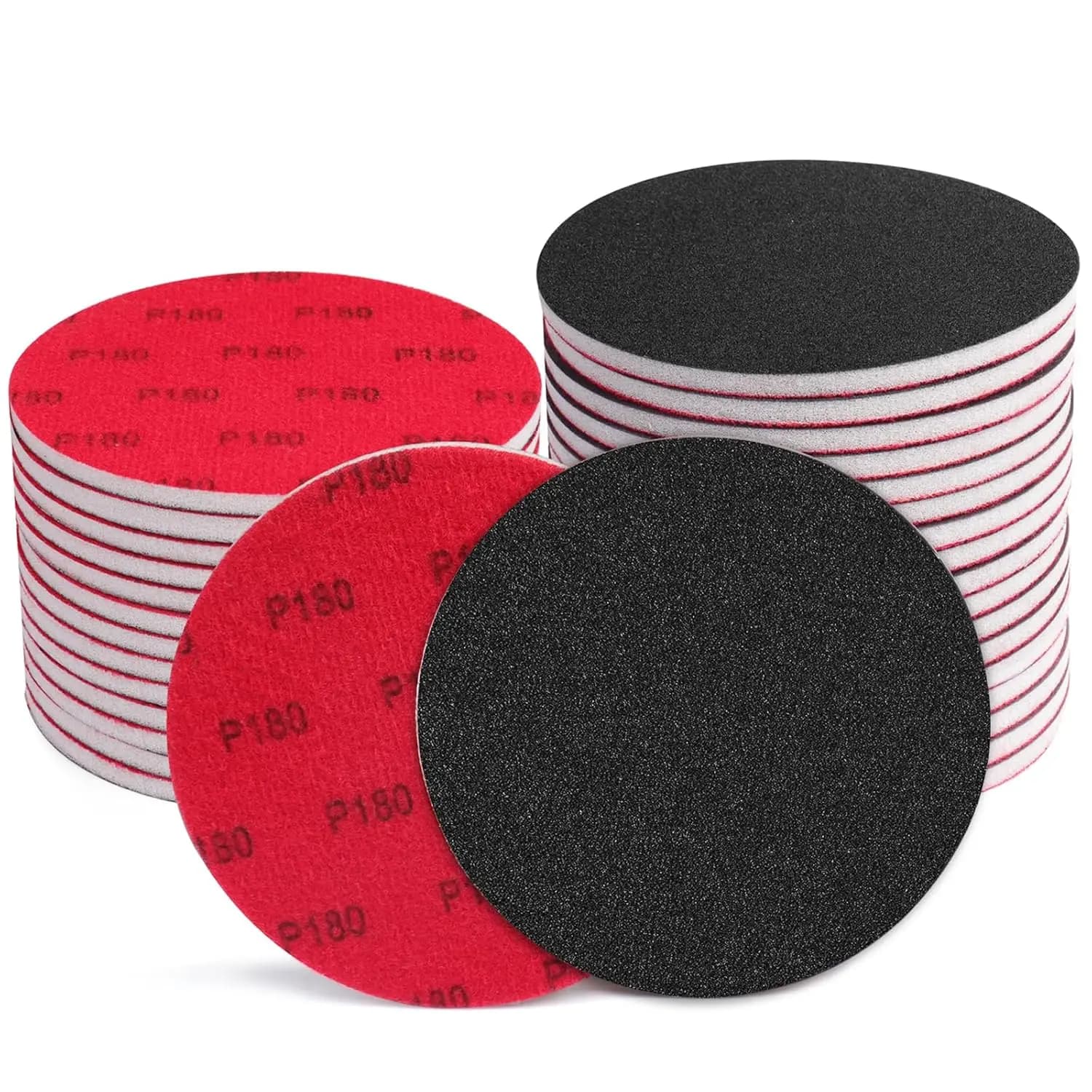 Dischi Abrasivi in Schiuma a Secco/Umido 180-3000 Grit, 9 Pezzi, 12.5/15cm, per Levigatrice Orbitale, Lucidatura Metallo, Legno e Auto
