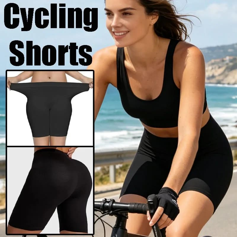 Pantaloncini da donna ultra morbidi a vita alta da 6 pollici, altamente elasticizzati, non trasparenti, per palestra, yoga, corsa, allenamento e sollevamento glutei