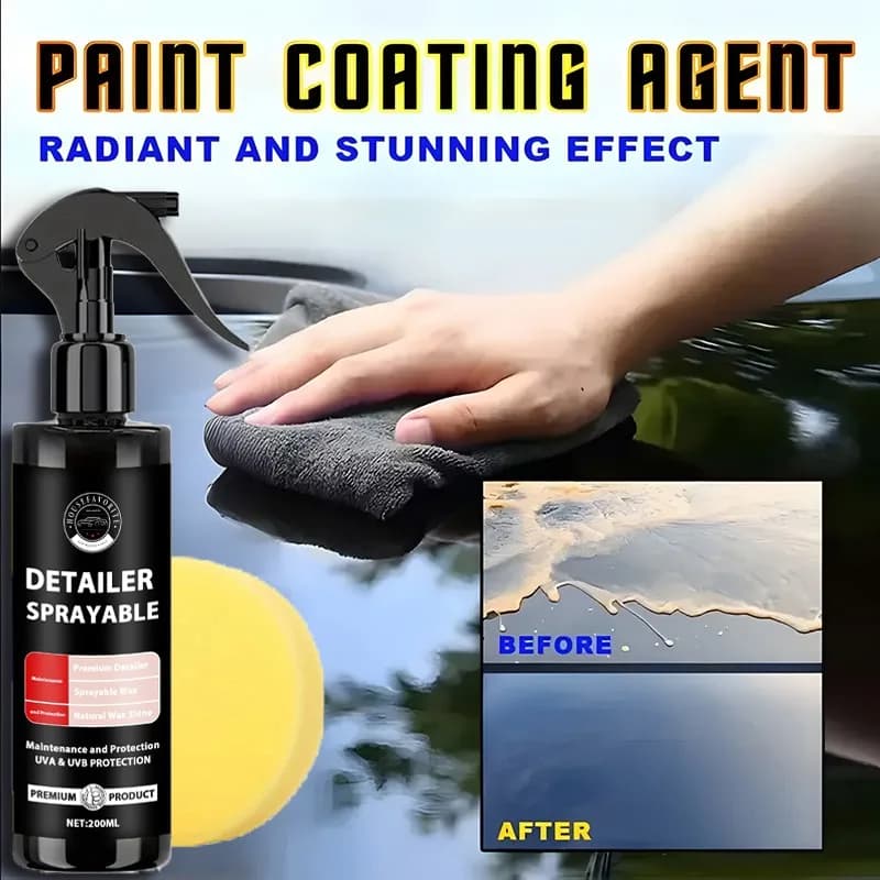 Rivestimento Ceramico Nano Liquido 200ml, Sigillante per Vernice Auto ad Alta Lucentezza, Idrofobico, Anti-Graffio, Protezione per Vernice Auto