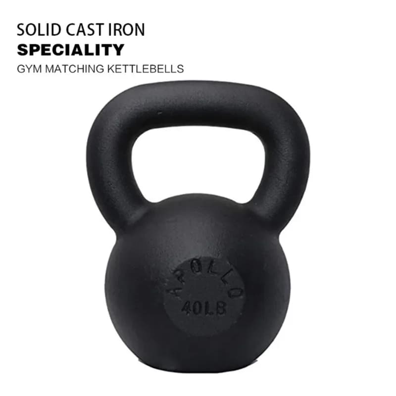 Kettlebells in solid cast iron 40 pounds, ideal for strength training, build muscles