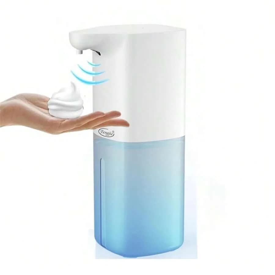 Dispenser automatico di sapone schiumogeno, ricaricabile, 11.8oz, senza contatto, con sensore di movimento, per bagno, cucina, F1818