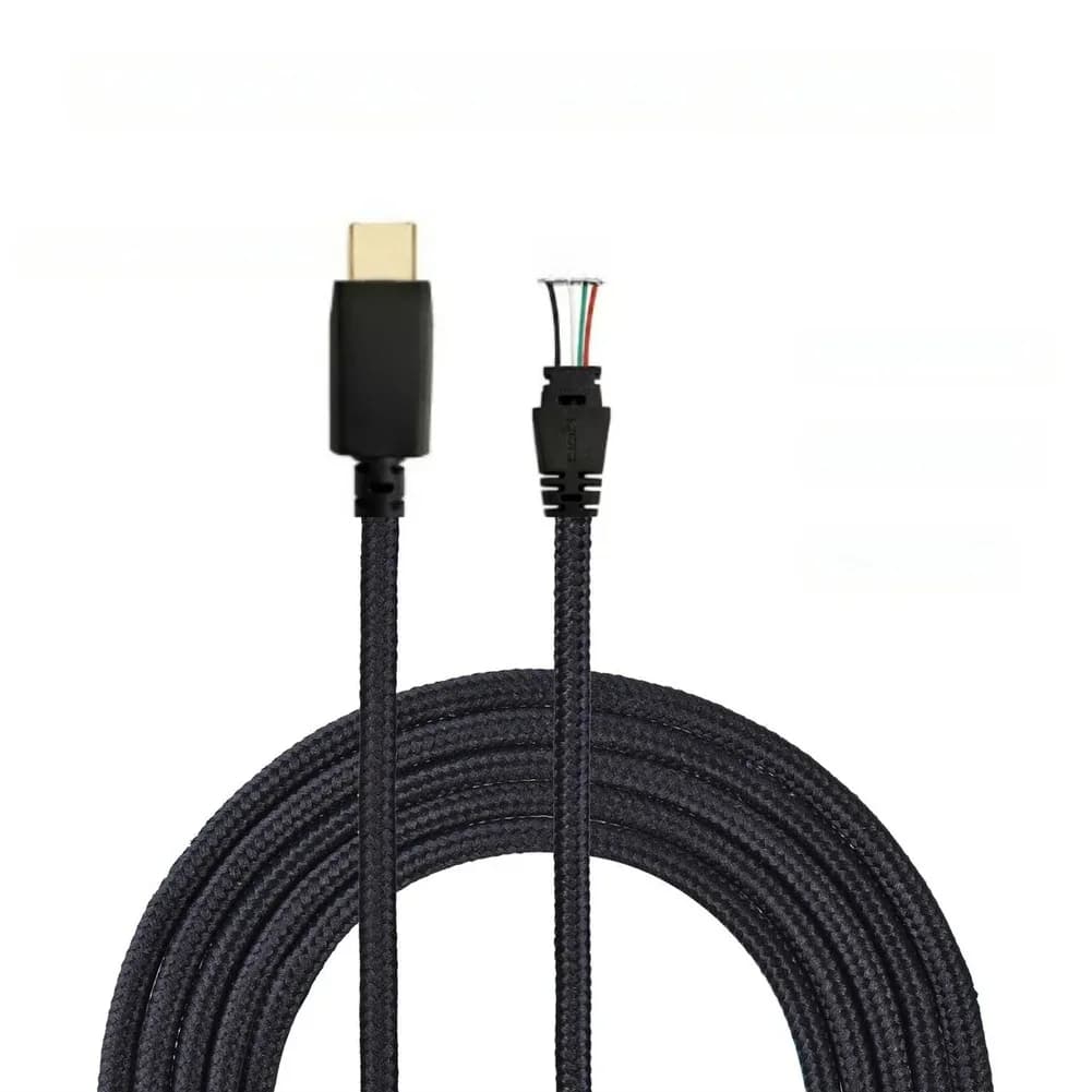 Cavo per cuffie compatibile con le cuffie da gioco ROG S con connettori audio di tipo C e da 3,5 mm placcati in oro