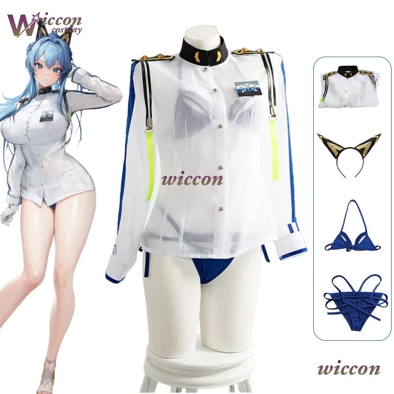 UhA GODSS OFVIORY Helen Acquamarina Costume da bagno Costume cosplay Gioco autentico Replica Outfit Vacanza Edizione speciale Nuoto Cos