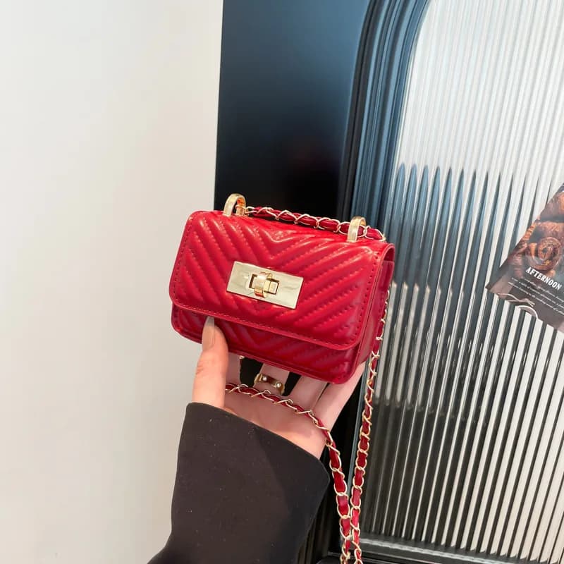 Borse di design da donna, nuove mini borse a tracolla a catena in stile occidentale alla moda, borse per temperamento alla moda
