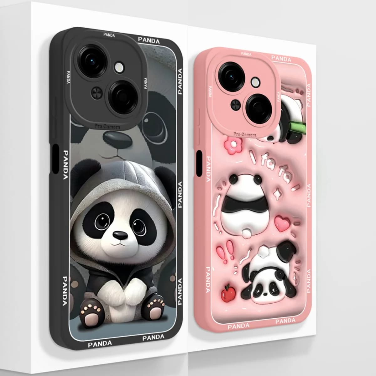 Per Tecno Pop 9 4G Custodia per Spark Go 1 Cover per Spark Go 2025 Custodie per telefoni Cute Panda Protezione completa Cover posteriore in silicone liquido