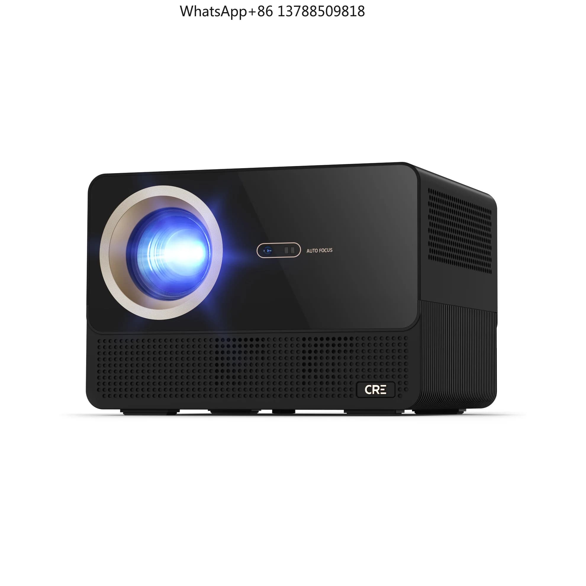 Proiettore LCD Portatile Android CRE 4K con Risoluzione Nativa 1080p, Proiettore Smart Wireless Bluetooth Wi-Fi