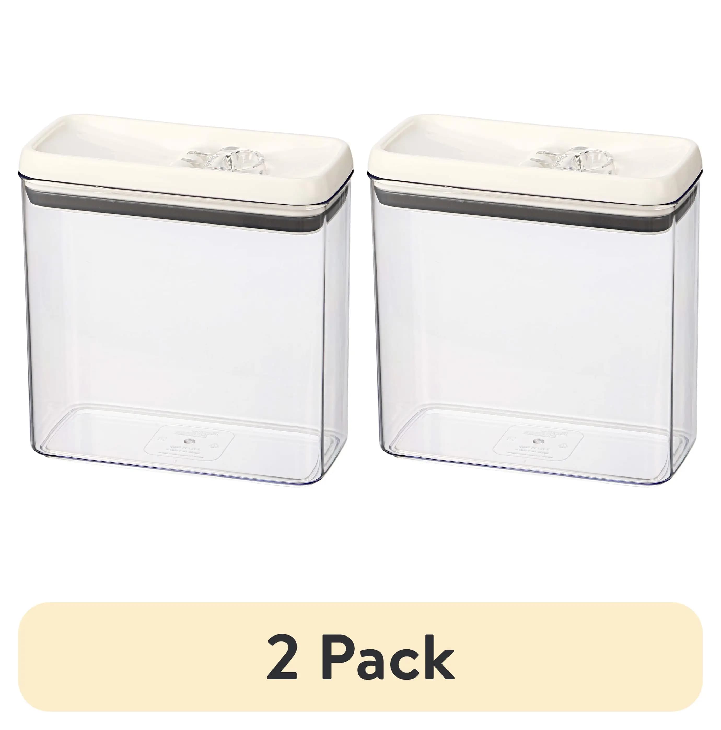 (2 pack) Flip-Tite Rectangular 11.1 Cup Food Storage Container