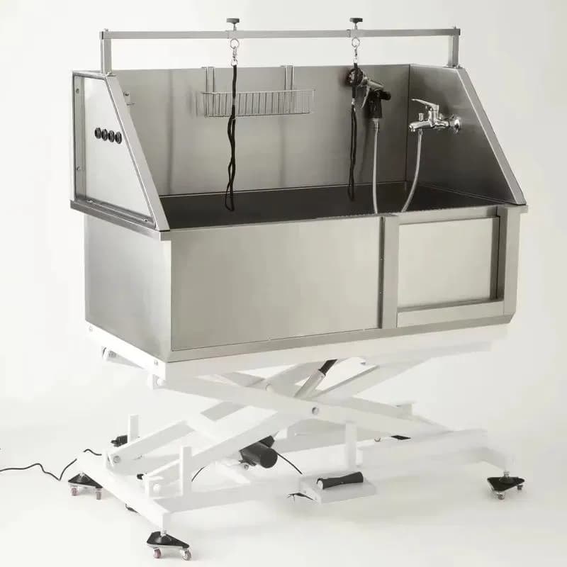 Large Lifting Stainless Steel Dog Bath Tub for Pet Grooming Shop