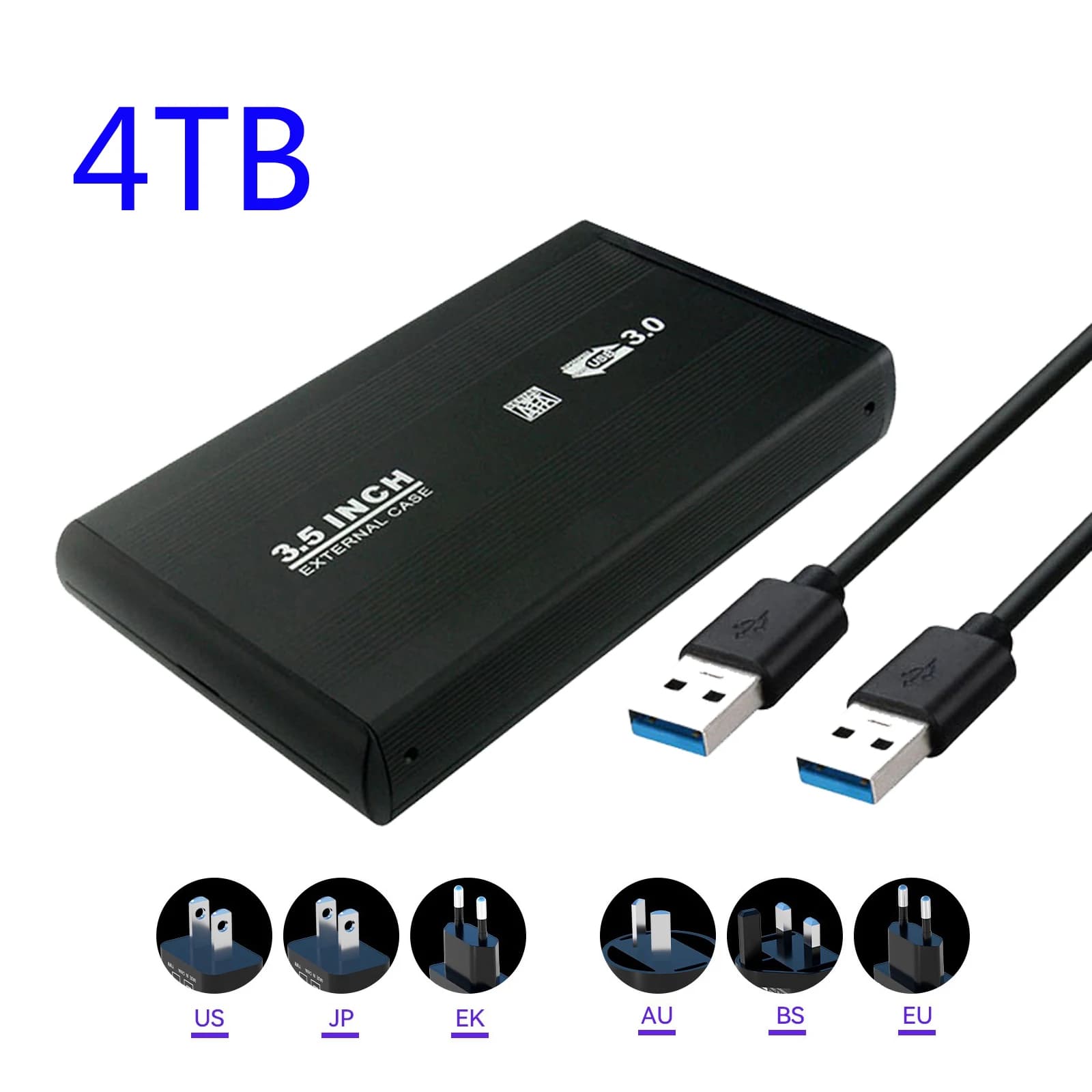 NEW 4TB External Portable USB3.0 C Solid State Drive Rugged Design Shock Resistant Storage 3.5" for Outdoor Daily Field Work Use