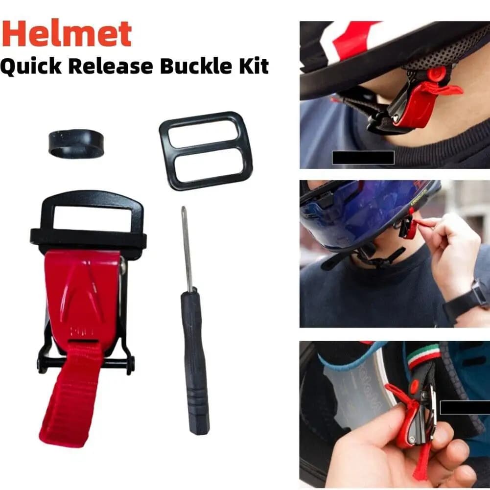 Flexible clip for 1 piece subgola - Motorcycle helmet buckles Fast sewing clip for motorcycle, motocross helmet Easy and safe Fixing