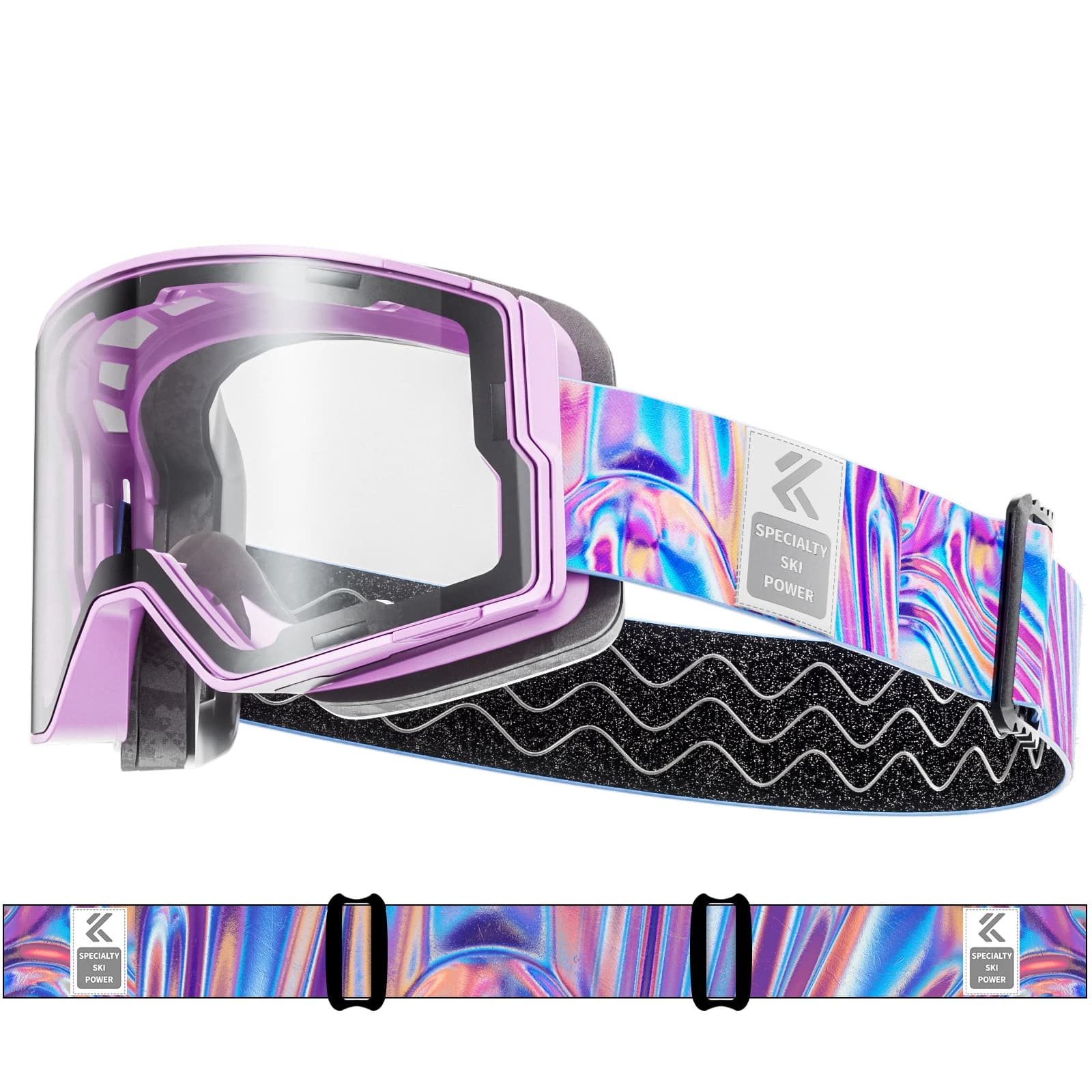 KAPVOE Outdoor Fotocromatiche Sci Snowboard Occhiali Donna Uomo Sci Occhiali Maschera Inverno Neve Sport Anti-Fog UV400 Occhiali Nuovo