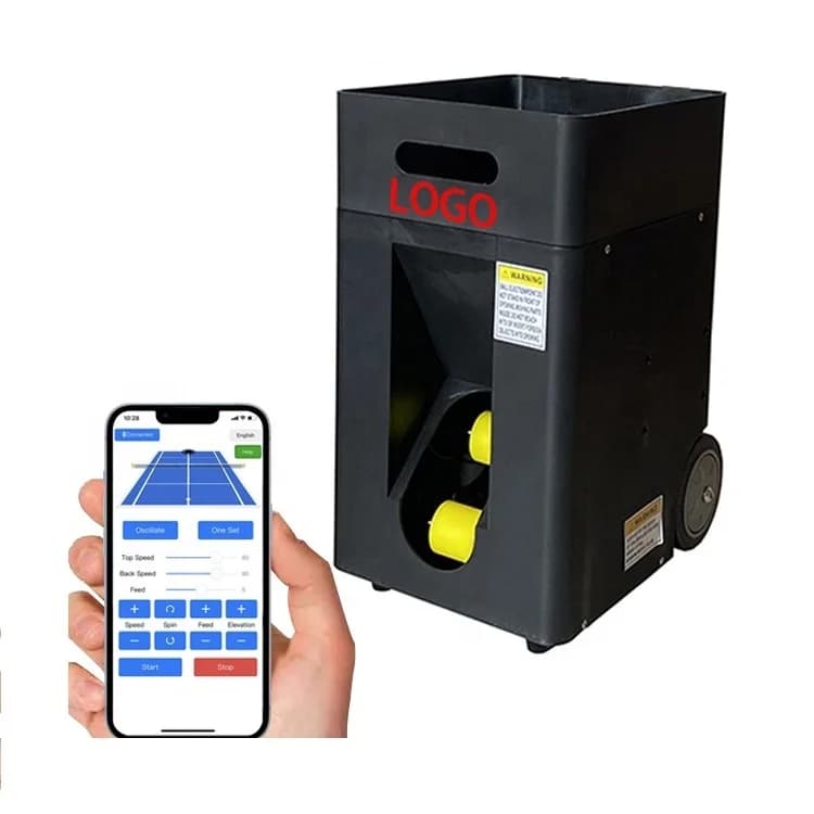 Piccola macchina automatica per lanciare palline da tennis Macchina per palline da padel con app e telecomando