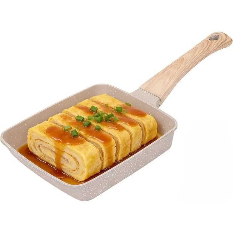 Tamagoyaki Pan Japanese Omelette Pan for Gas Stove & Electric Stove, Nonstick Square Egg Pan Skillet Steak Frying Pan