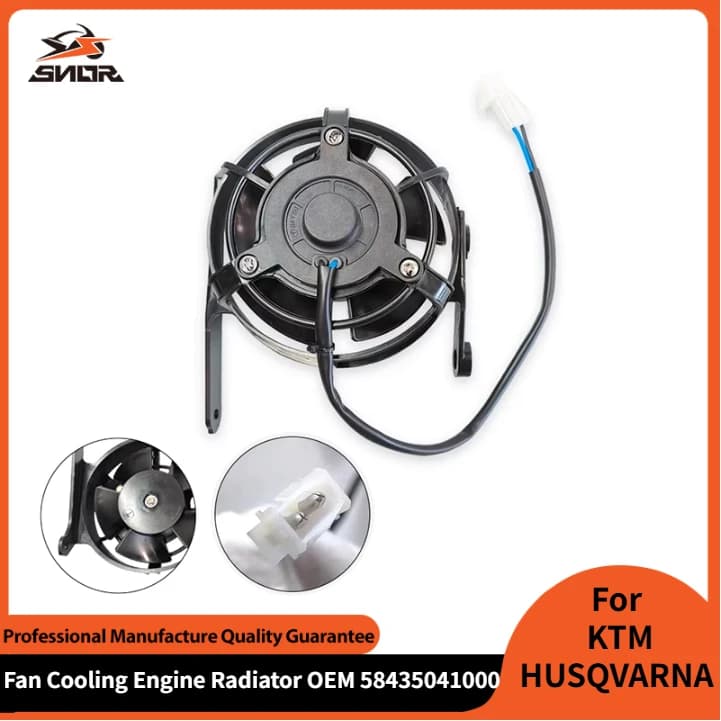 SNOR Ventola Del Radiatore Motociclo Radiatore Olio Radiatore Elettrico di Raffreddamento Del Motore Radiatore OEM 58435041000 Per HUSQVARNA KTM 2017-2023