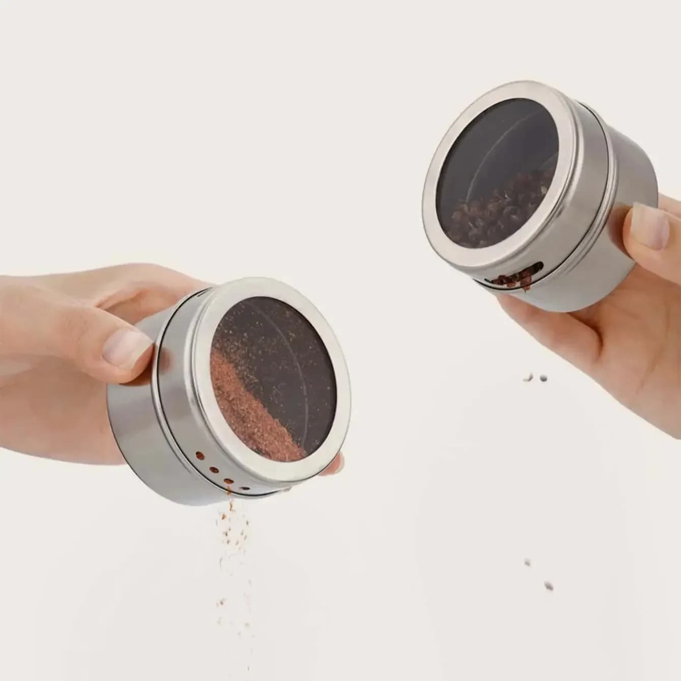 Set combinato di bottiglie di condimento a parete per uso domestico con scatola di condimento per aspirazione magnetica in acciaio inossidabile