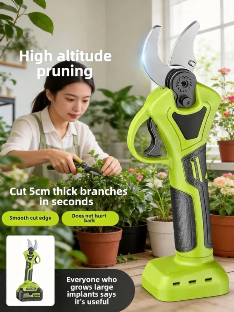 Multifunctional Electric Pruning Shears Lithium Battery Portable Labor Saving Garden Cutter