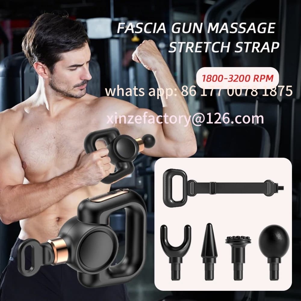 Elastic belt for massage with gun for 5-speed band customizable Powerful multifunctional vibrating massage relieves muscle pain