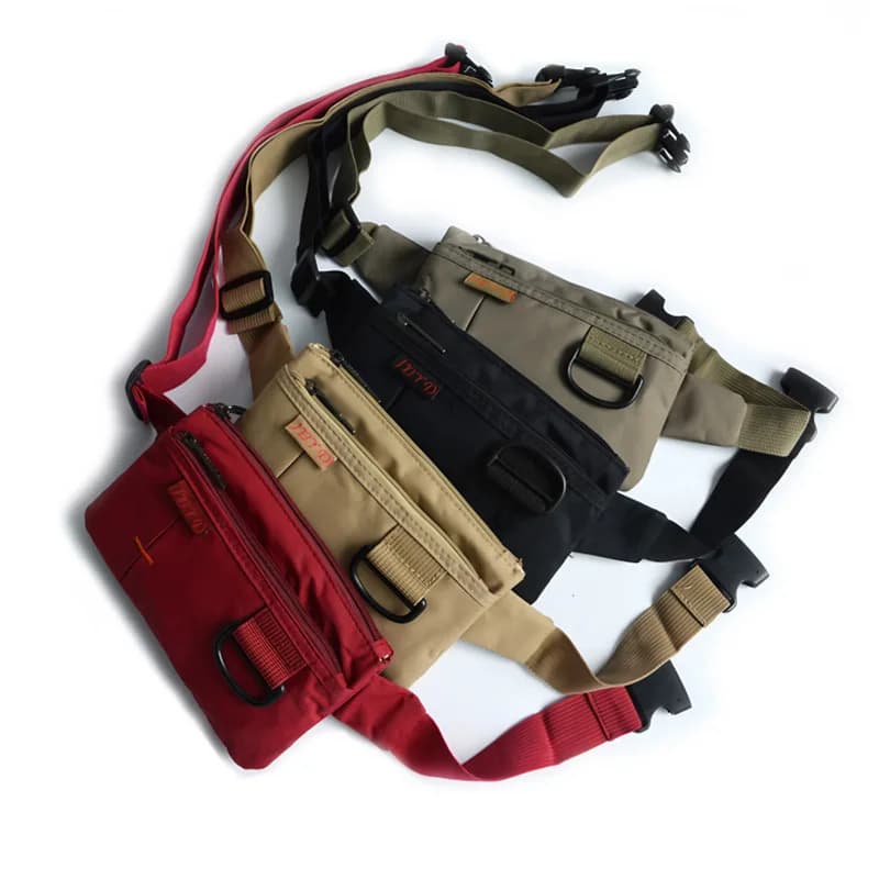 Light Nylon Running Belt to store cell phone for men and women, waterproof travel bag for passport