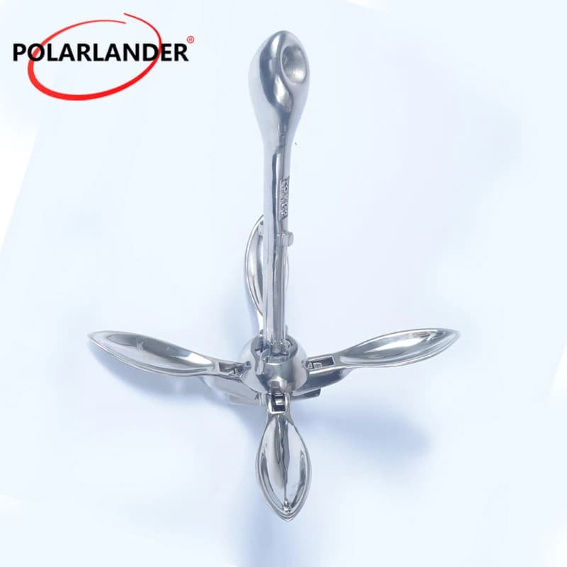 Ancoraggio a vite pieghevole per barche 1 pz acciaio inossidabile durevole 0.7 KG Hardware di aggancio per accessori marini per Yacht marini per barche