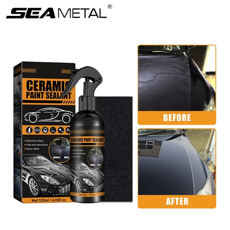 SEAMETAL Car Ceramic Coating Agent Anti Fog Auto Paint Crystal Wax Spray Nano hydrofobic Liquid kit per accessori per la cura dell'auto