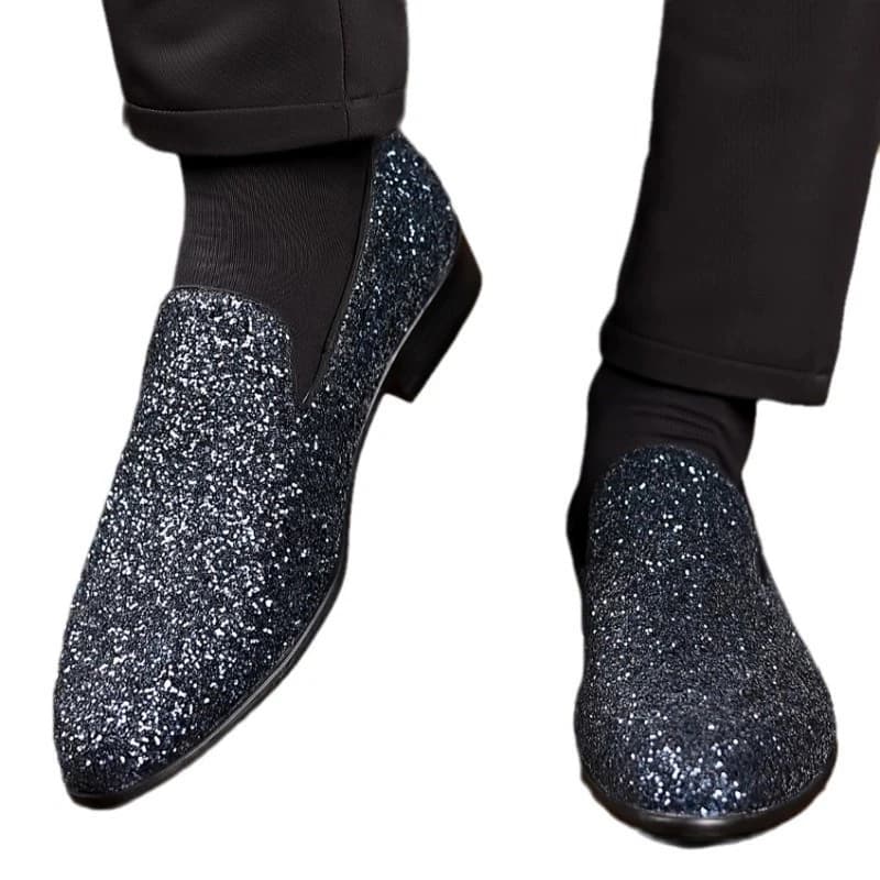 Scarpe Oxford Casual da Uomo 2026, Dorate e Nere, per Matrimoni, Cerimonie e Occasioni Formali